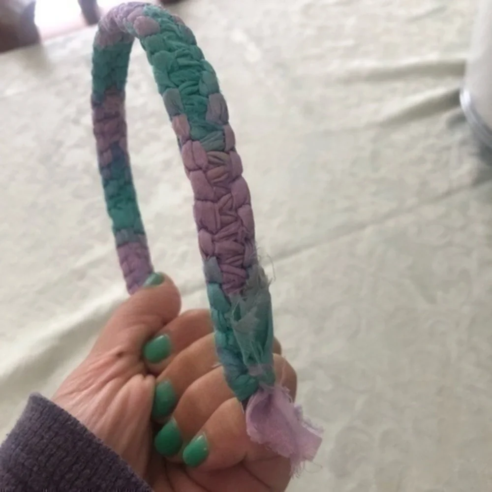 Tie dye braided headband NWOT Hand Made